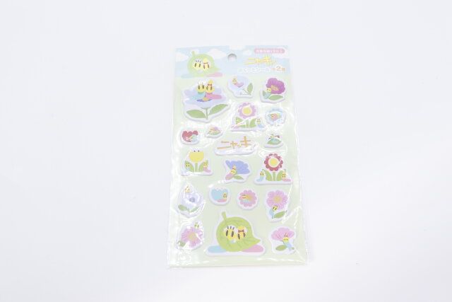セリアのニャッキ！ぷくっとシールのパッケージ