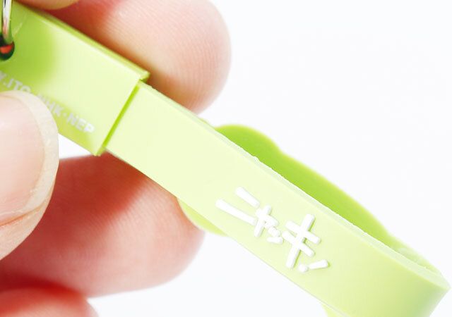 ニャッキの鈴付き自転車キーホルダー