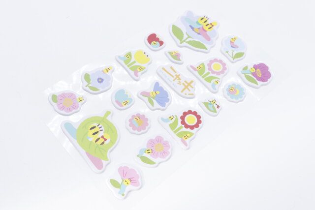 NHKアニメ「ニャッキ！」のぷっくりしたシール