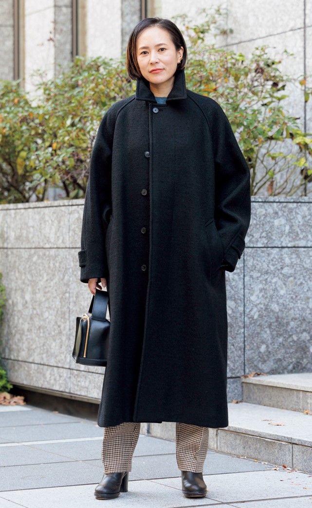 40代アウタースナップ チェスターコート