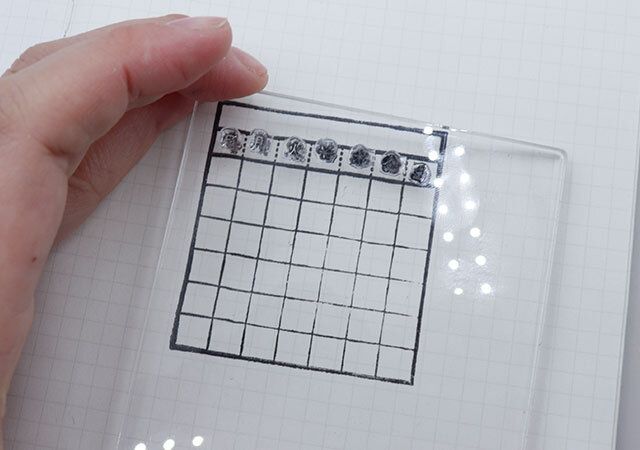 細かいパーツまである100均のスタンプシート