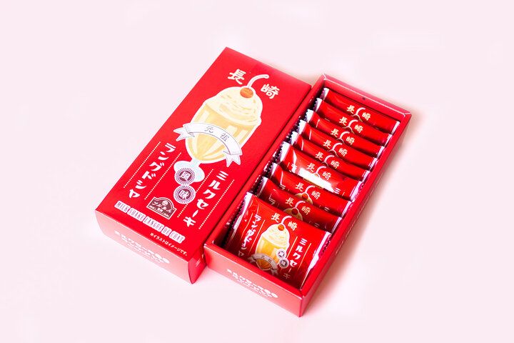 【長崎】レトロな喫茶店の人気メニューがお菓子に！「長崎ミルクセーキ風味ラングドシャ」