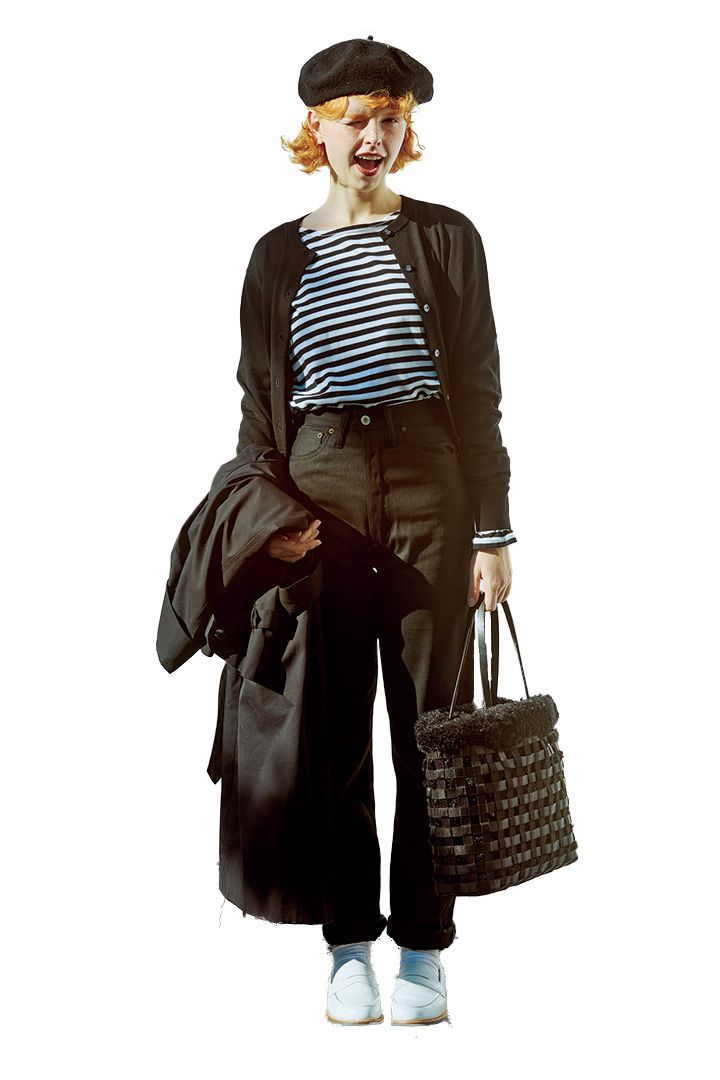 ブラックコーデの着こなしは無限大！デニム、水玉、ボーダー…オススメスタイル6選