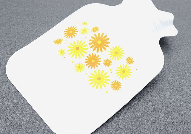 セリアのソフト湯たんぽ レトロフラワー