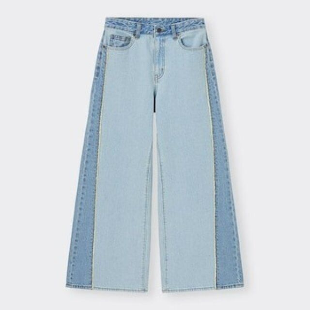 GUの新作ワイドパンツ