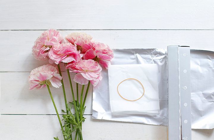 ラナンキュラスのアレンジ