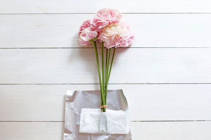 ラナンキュラスのアレンジ