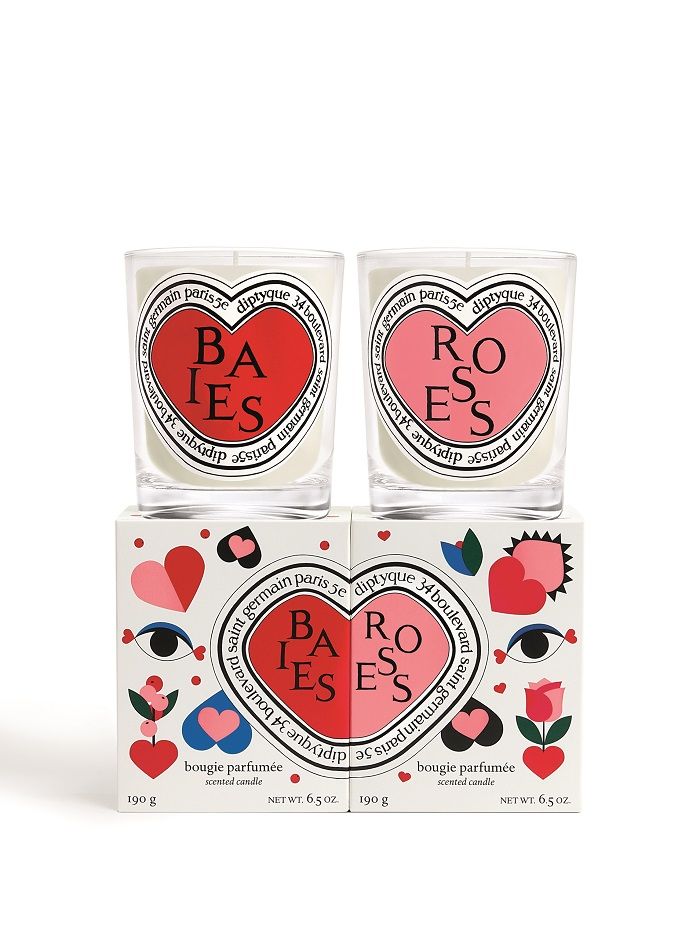 《ディプティック》から香りの相性が良い「Baies」と「Roses」をセットにした限定バレンタインデュオが発売