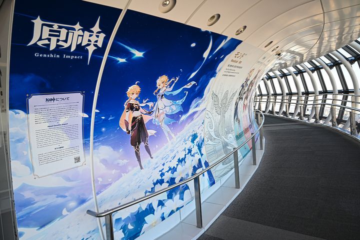 原神のキービジュアルがギャラリーのスタートを飾ります