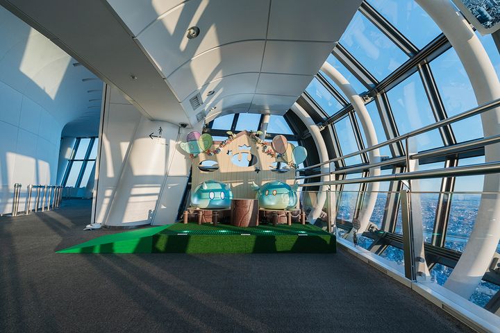 ぜひ丸太に座って撮影しましょう！