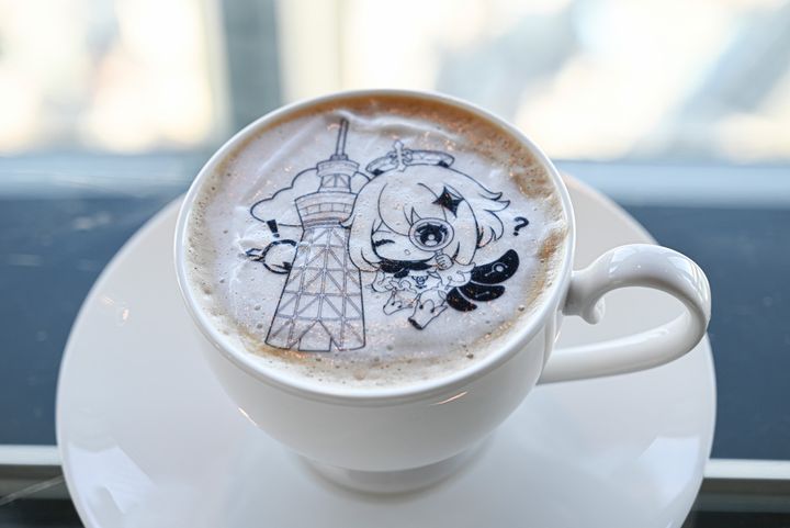 こちらがランダムカフェラテ。8種類ある絵柄のうち、なにが選ばれるかは運次第！