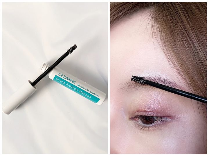 透明のマスカラで整える