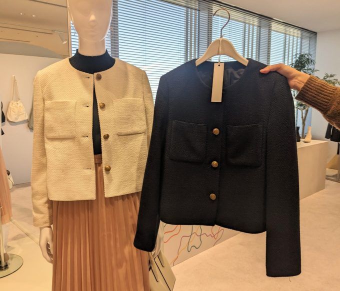 GUの「ツイードジャケット」