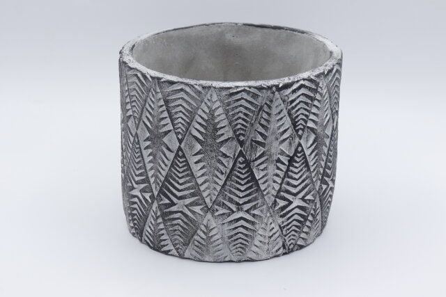 ダイソーのセメント植木鉢（5号、15cm、アメリカン風）