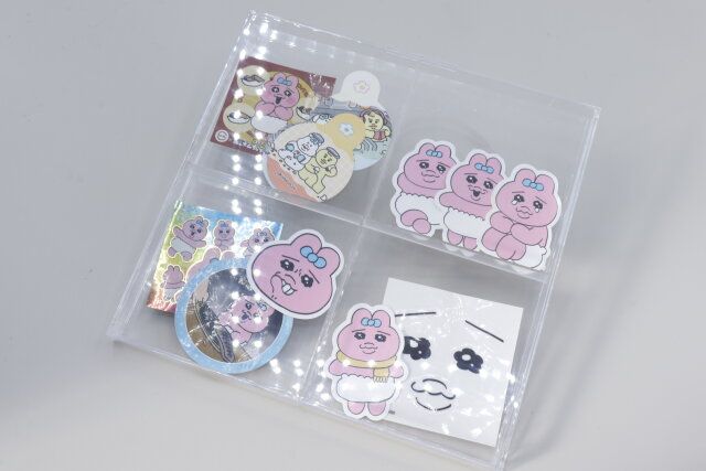 ダイソーの仕切り付きディスプレイケース 