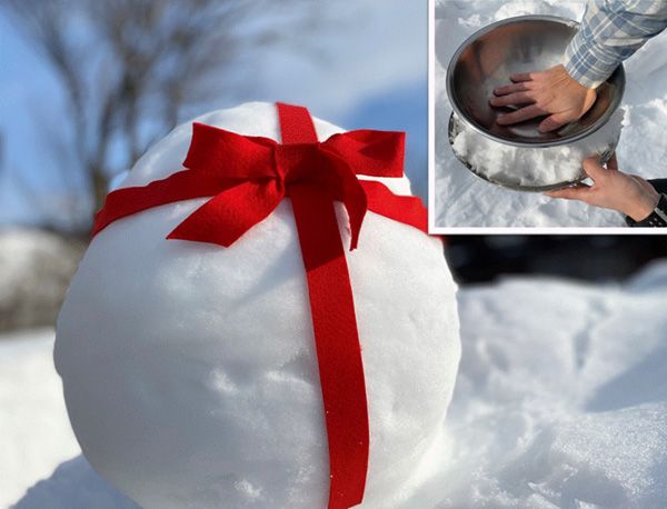 「これなんだと思う？」アイディアが天才すぎる！雪で作ったのはまさかの…⁉