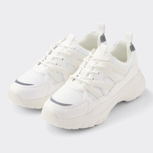 GU ボリュームソールメッシュスニーカー