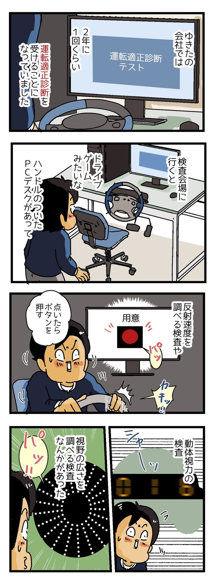 定期的に受けていた【NASVA運転適性診断】のクセが強すぎた