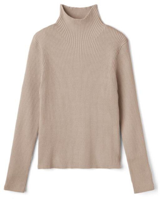 GRLハイネックリブニットトップス