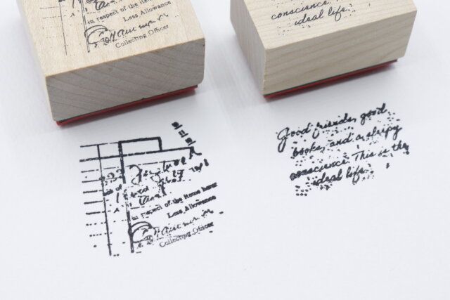 ラバースタンプ：クラシックレターの使用感