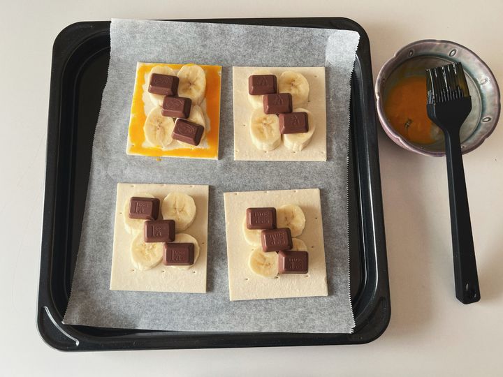 バレンタインにもぴったり！4種のチョコバナナパイ【渡辺友美子のコーヒーに合うお菓子のレシピ vol.28 〜レシピで旅するヨーロッパ〜】