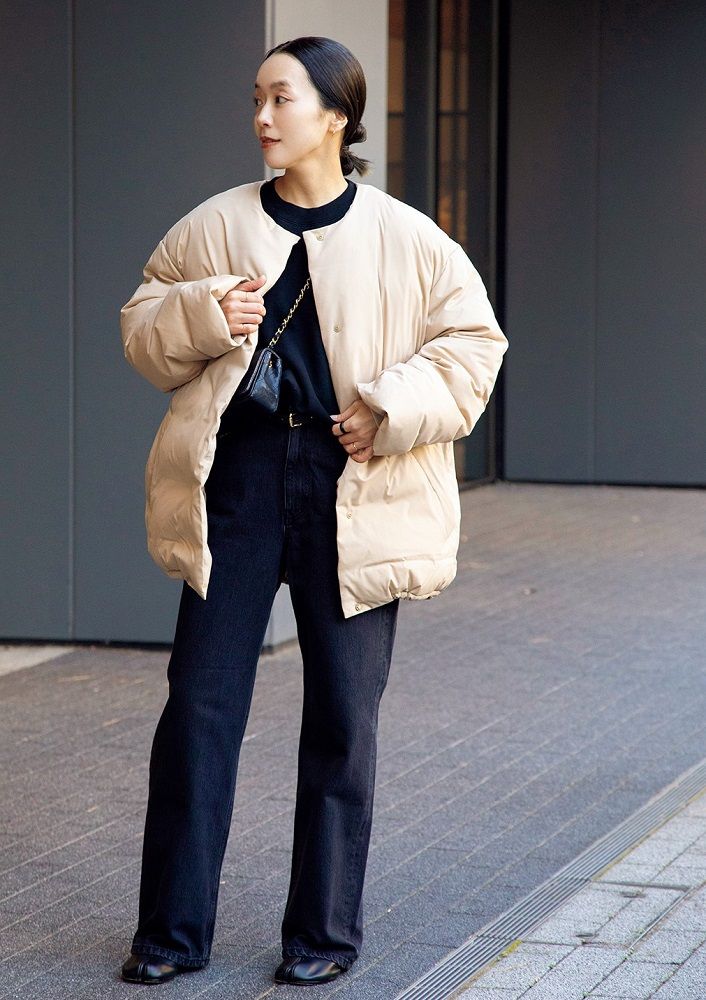 プラージュ ソフトミニマルダウン 串田翠さん スナップ