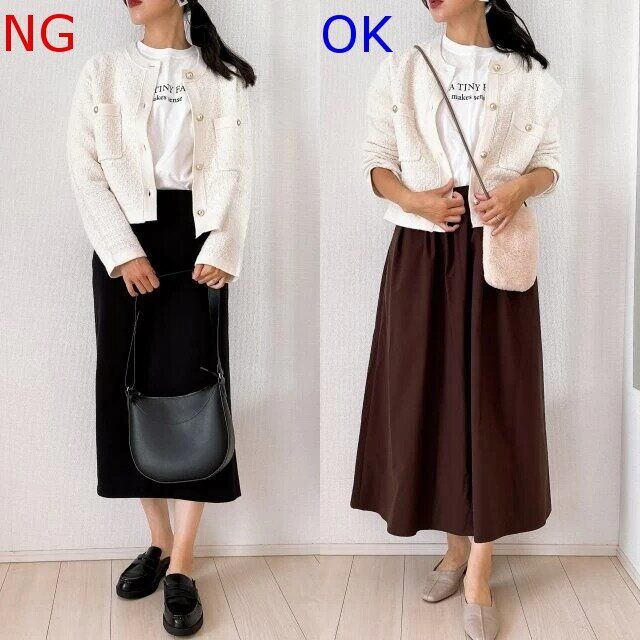 大人のニットNG＆OKコーデ