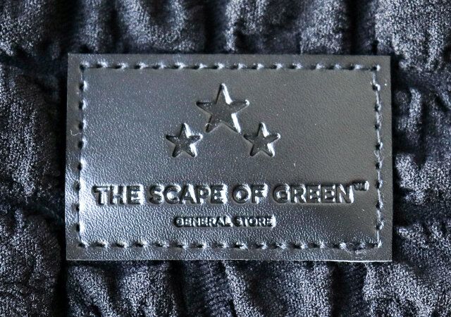 韓国風ポップコーンキルティングの三日月バッグのロゴタグ