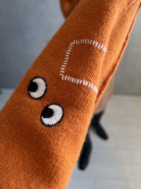 ユニクロアニヤコラボニットの目玉