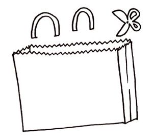 「オニはそとー！」紙袋で作る、鬼のお面のつくりかたの画像2