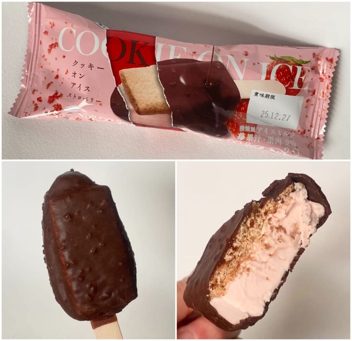 「クッキーオンアイス ストロベリー」