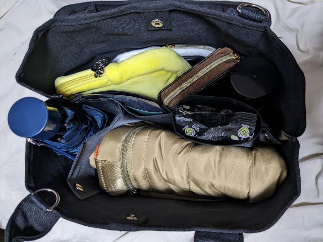 中にものを入れたところ