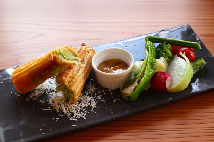 サクサクとしたシュー生地の食感がたまらない！