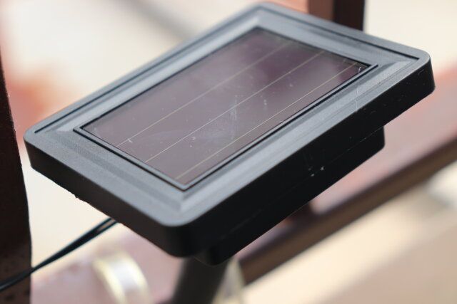 ソーラーイルミネーション（ランプ仕様、5球LEDs）のソーラーパネル部分