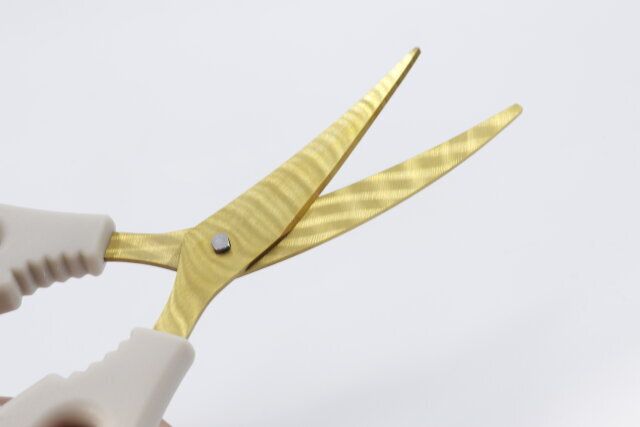 ダイソーのカーブキッチンバサミ（チタンコーティング）は錆びに強い