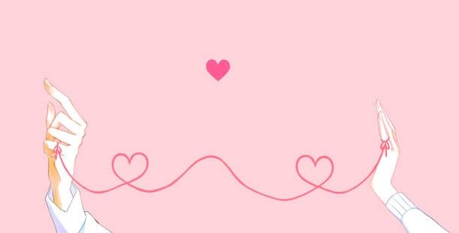 カップル 赤い糸 イラスト