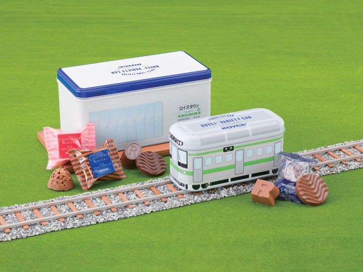 ロイズバラエティ缶【721系】1210円 JR北海道商品化許諾済み