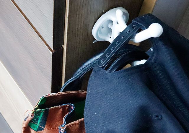 セリアのキャップ＆ハットフックの使用例