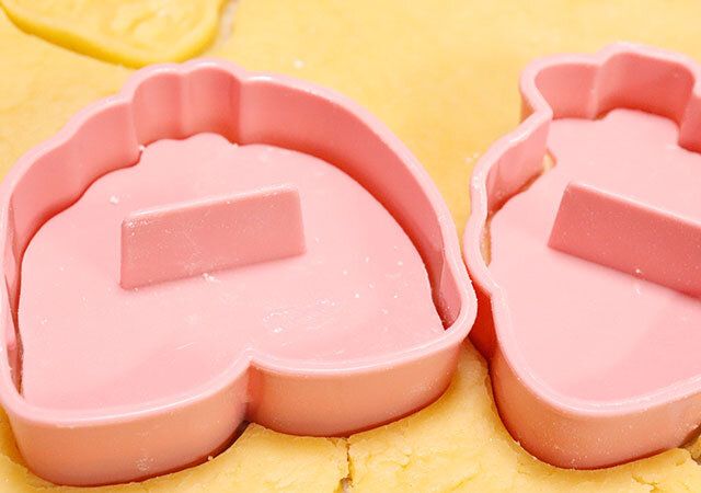 セリアのクッキー抜き型 2P 臓器の使用例