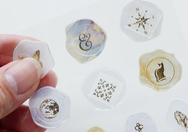 セリアのシール 20片 クラシックマジックの裏面