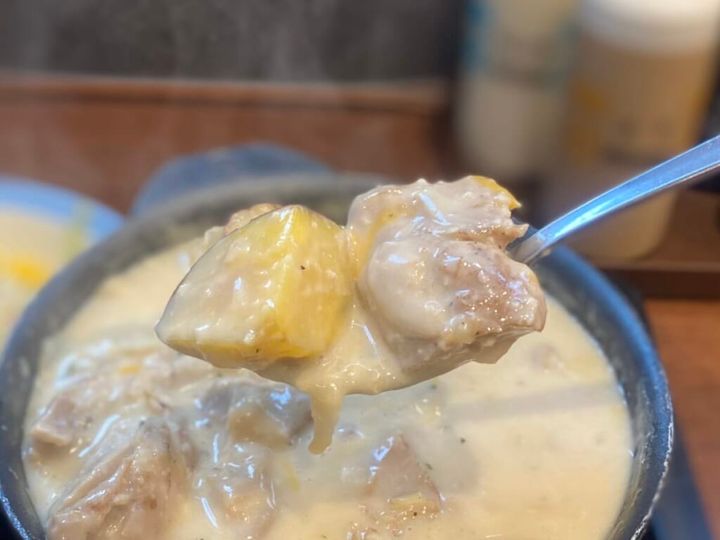 サツマイモと鶏肉