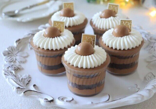 バレンタインスイーツのチョコムースのレシピ