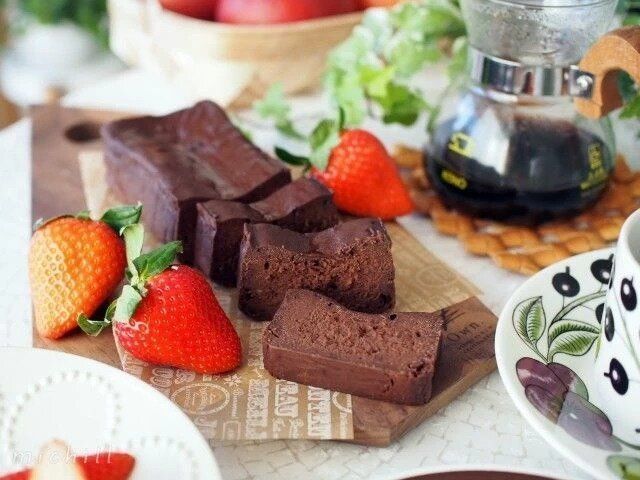 バレンタインスイーツの生チョコケーキのレシピ