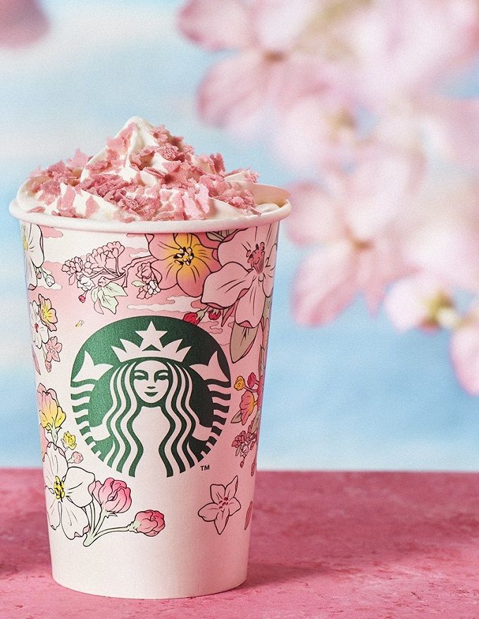 スタバ「花見 さくら クリーム」の値段は？どんな味？