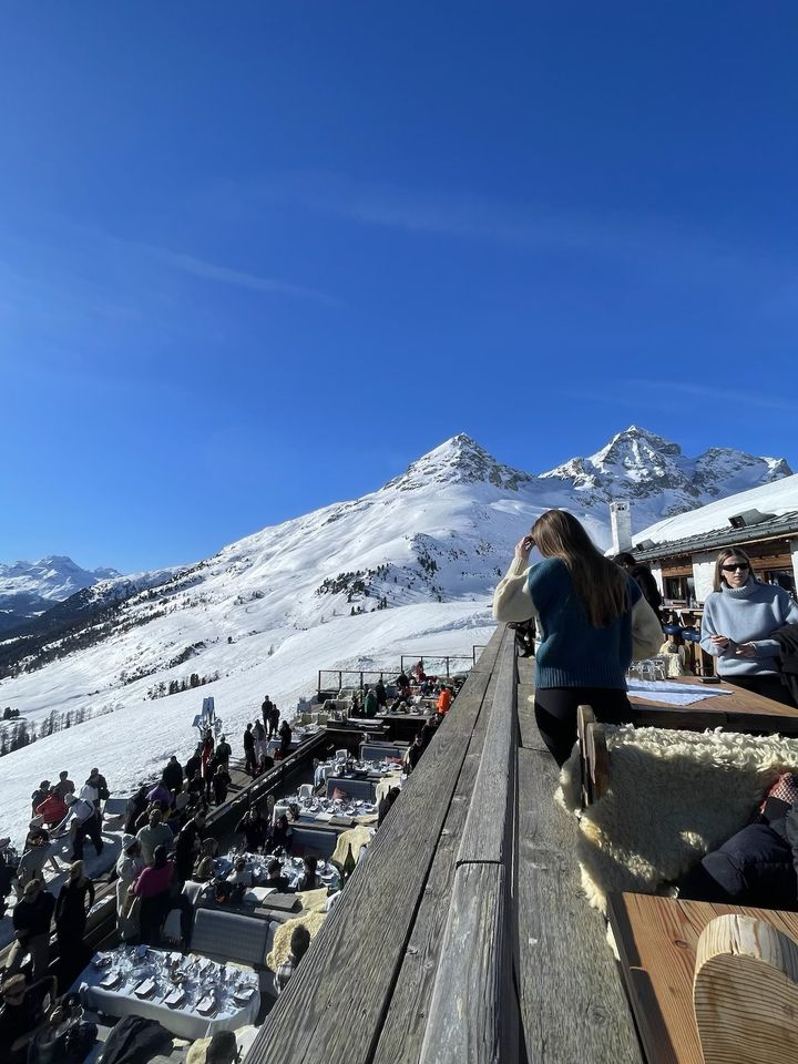 ベルニナアルプスの山々