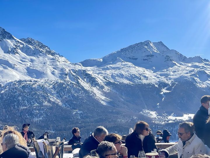 ベルニナアルプスの山々