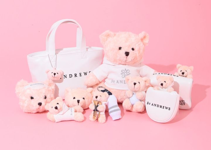 桜色のテディベアがかわいい！ ペールピンクな新作ゴルフアイテム
