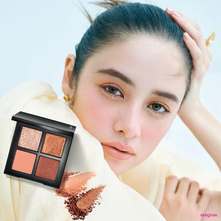 福岡玲衣 シュウ ウエムラ アイパレット メイク 春メイク