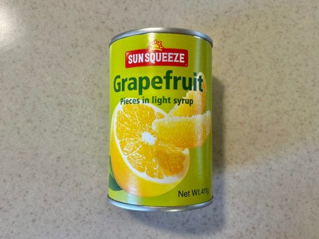 カルディグレープフルーツ缶正面から