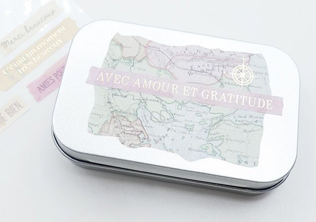 セリアのラッピングシール 38片 アンティーククラフトはトレーシングペーパーのように薄い